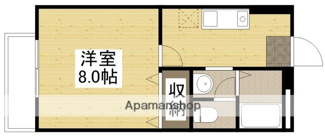 ラ イシュタール(1K/2階)の間取り写真