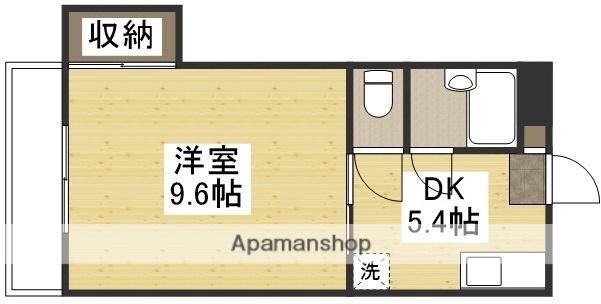 エルム大元(1DK/2階)の間取り写真