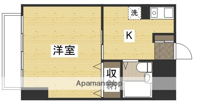 ウェルライフマンションエイブル(1K/4階)の間取り写真