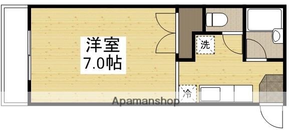 エトワール21 2号館(ワンルーム/3階)の間取り写真