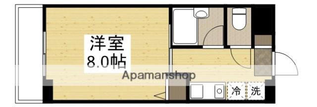 ラヴニール三野(1K/7階)の間取り写真