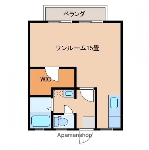 シュガーハウス(ワンルーム/2階)の間取り写真