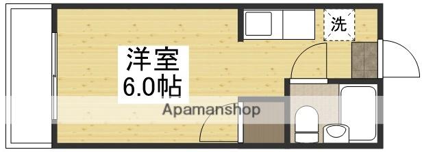 ブランシェRM(ワンルーム/1階)の間取り写真