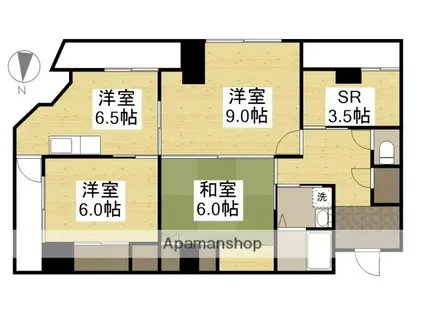 柳町マンション(3SDK/2階)の間取り写真