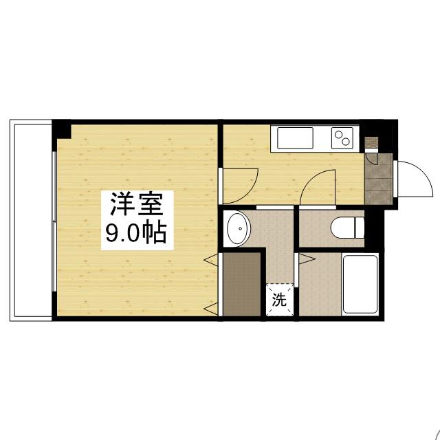 ルミナスライフ(1K/3階)の間取り写真