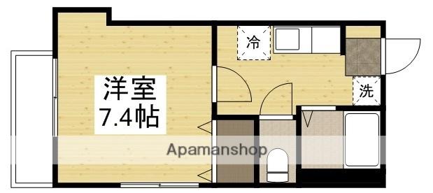 メゾンフェスタ浜(1K/2階)の間取り写真