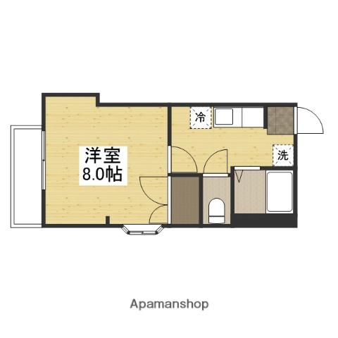 メゾンフェスタ浜(1K/3階)の間取り写真