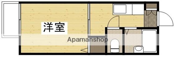 ハウスMセカンド(1K/2階)の間取り写真