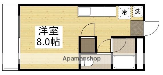 サンメゾン(ワンルーム/3階)の間取り写真