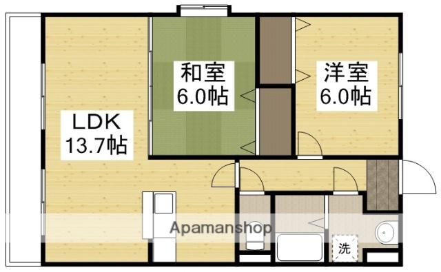 ピュアシュール操明(2LDK/1階)の間取り写真