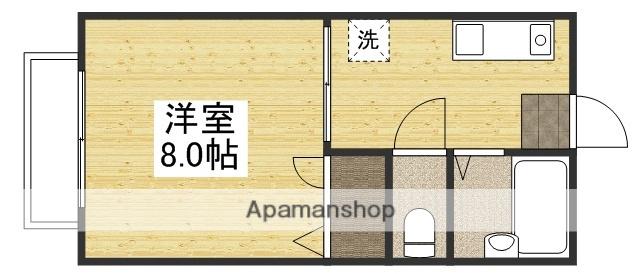 ハイツノア A(1K/2階)の間取り写真