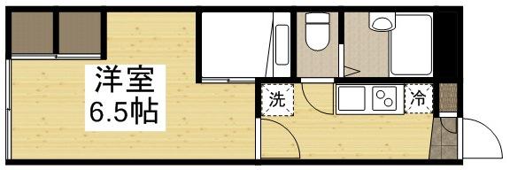 MAISON DE ROMS 伊島(1K/2階)の間取り写真