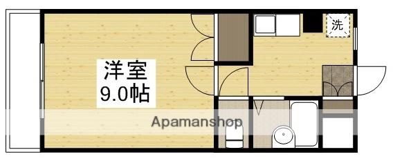 桂マンションⅡ(1K/2階)の間取り写真