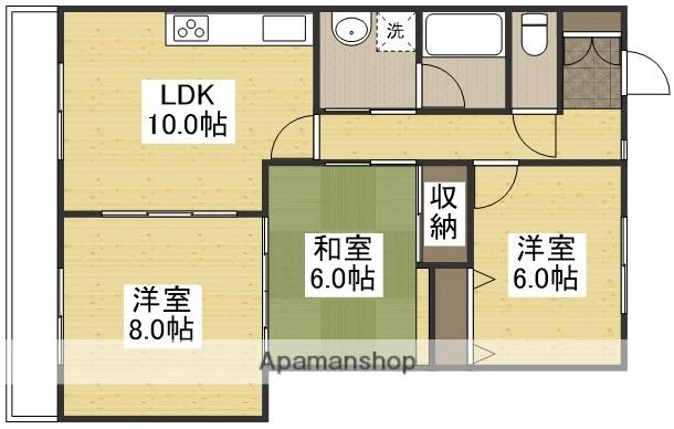 レジデンス泉(3LDK/1階)の間取り写真