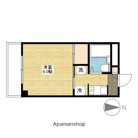 ルポール今(1K/3階)の間取り写真