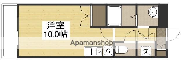 GREEN VALLEY(ワンルーム/2階)の間取り写真