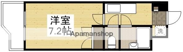 昭和ハイム東古松(1K/2階)の間取り写真