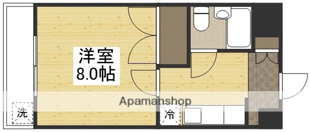 グランドア(1K/2階)の間取り写真