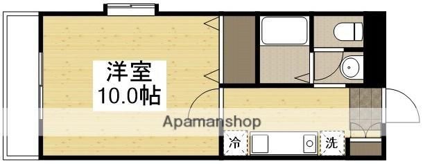 グランディール 373(1K/4階)の間取り写真