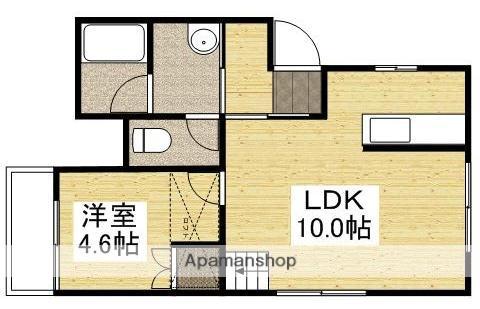 サウスウインドⅠ(1LDK/2階)の間取り写真