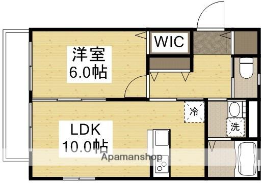 プリーマD(1LDK/1階)の間取り写真
