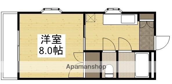 セリレ富町(1K/3階)の間取り写真