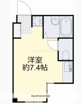 ルシエル番町(ワンルーム/2階)の間取り写真