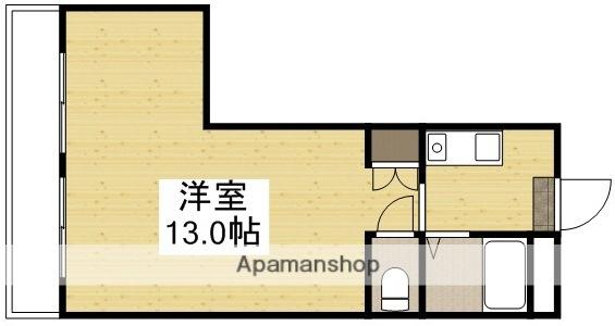 サンライト津島Ⅱ(ワンルーム/2階)の間取り写真
