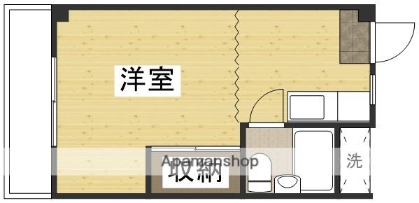 ホワイトメゾン学南1棟(ワンルーム/3階)の間取り写真