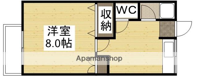 コーポエリカ(1DK/2階)の間取り写真