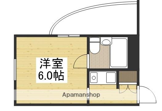 アルファ清心町1(ワンルーム/3階)の間取り写真