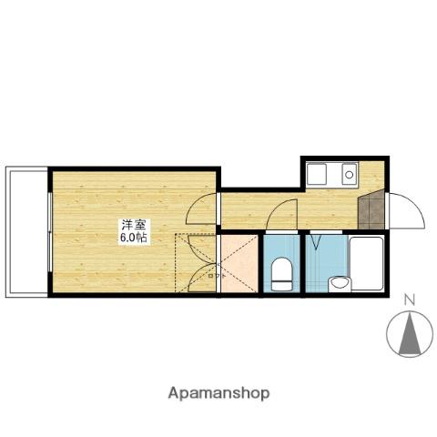 パレス奥田(1K/2階)の間取り写真