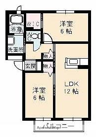 シャーメゾンANTICA(2LDK/3階)の間取り写真