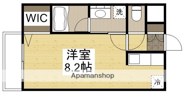 ピュアベルデサウス北方(ワンルーム/3階)の間取り写真