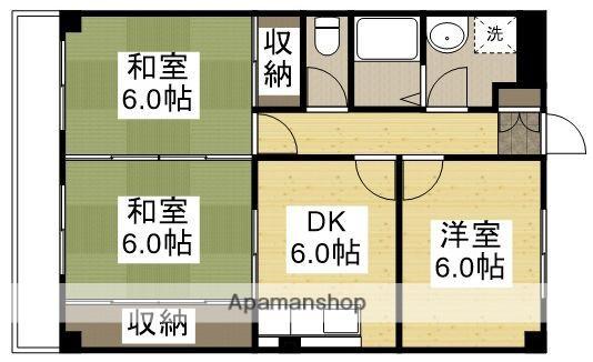 ニューマリッチかわぐち A(3DK/3階)の間取り写真