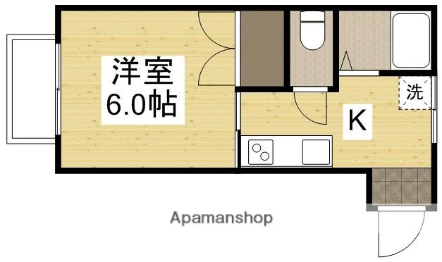 コーポE(1K/1階)の間取り写真