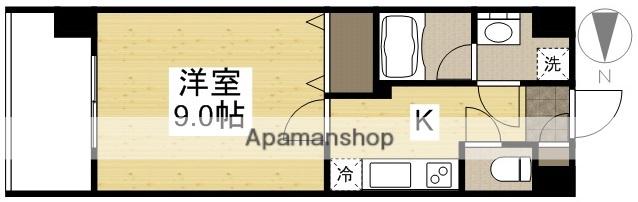 八番町ビルディング(1K/3階)の間取り写真