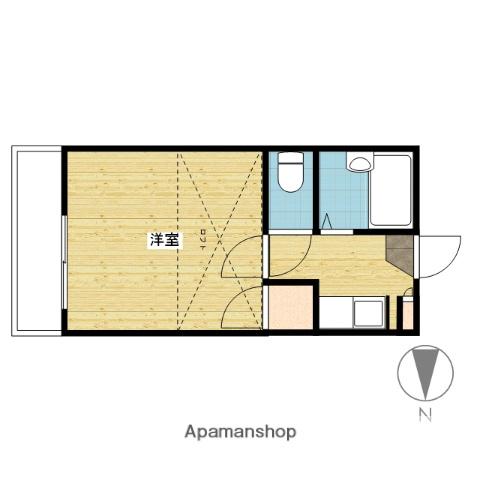 清輝橋第2レジデンス(1K/2階)の間取り写真