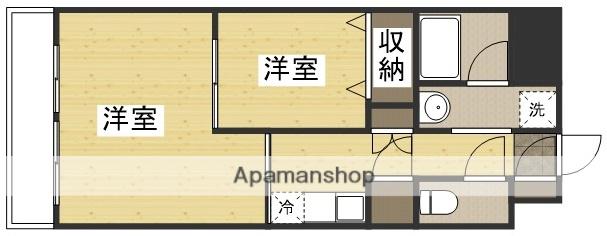 アリビオ(2K/5階)の間取り写真