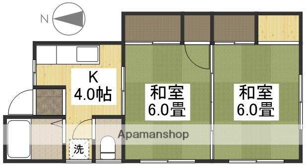 ハセガワコーポⅠ(2K/1階)の間取り写真