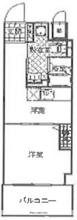 うてんて(1DK/3階)の間取り写真