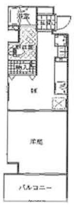 うてんて(1DK/3階)の間取り写真