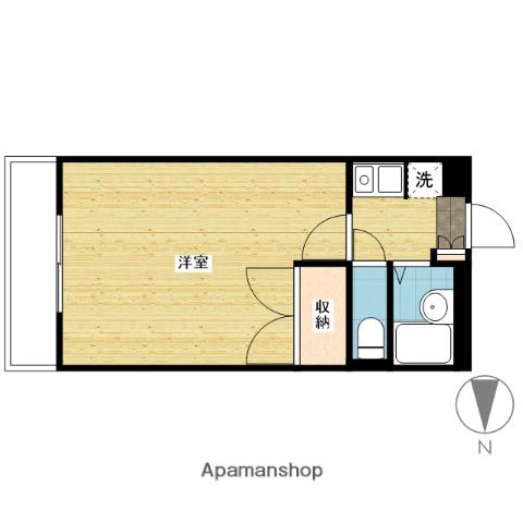 パレスTAKENAMI(1K/2階)の間取り写真