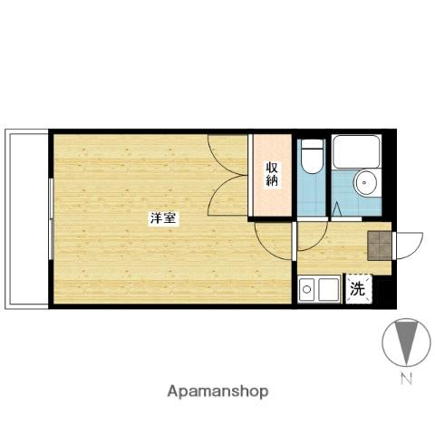 パレスTAKENAMI(1K/2階)の間取り写真