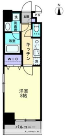 アルファレガロ南中央町(1K/3階)の間取り写真