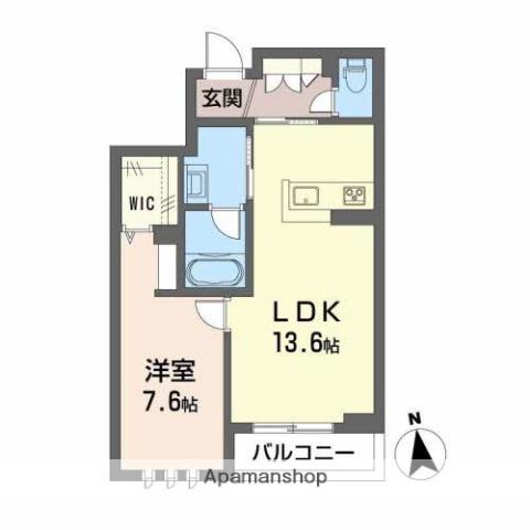 メゾン・ド・ジョウ(1LDK/3階)の間取り写真