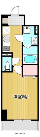 TRINITY(1K/7階)の間取り写真