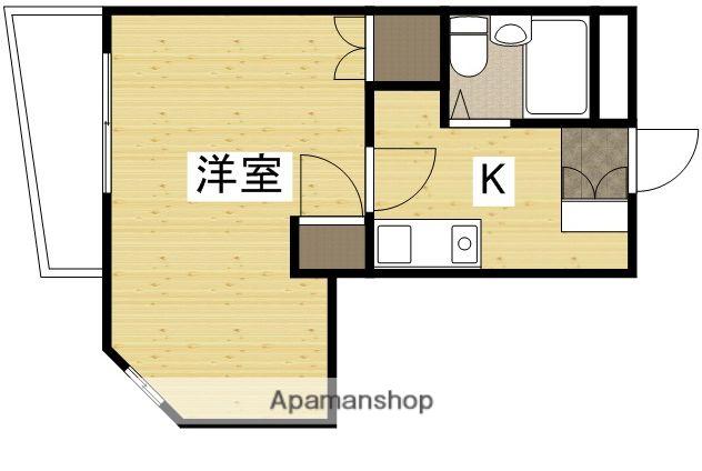 ウェーブレジデンス医大東(1K/6階)の間取り写真