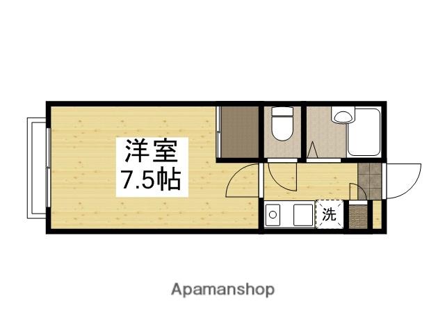 メゾンすみれ C(1K/2階)の間取り写真
