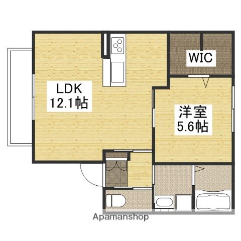 アネシス(1LDK/1階)の間取り写真